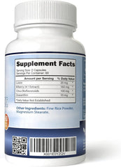 YongWell Total Eye Complex label detail showcases 120 capsules and USA made quality.