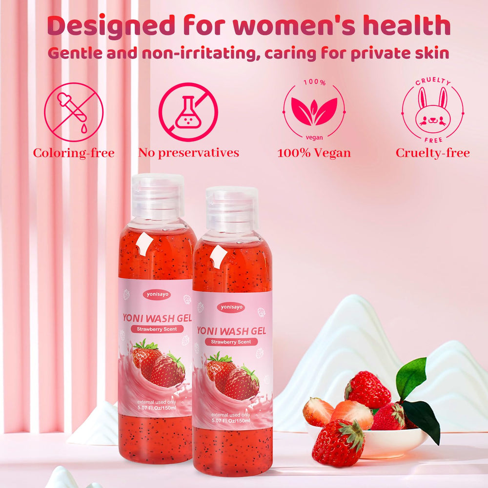 Yonisayo Yoni Wash strawberry scent experience