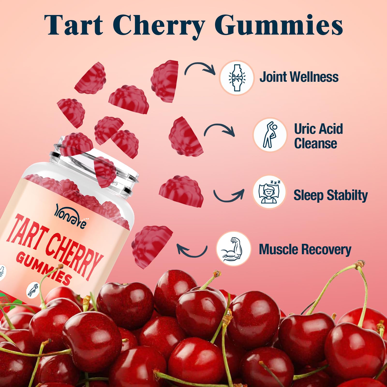 Yonrave mixed berry gummies packaging indicating vegan formula