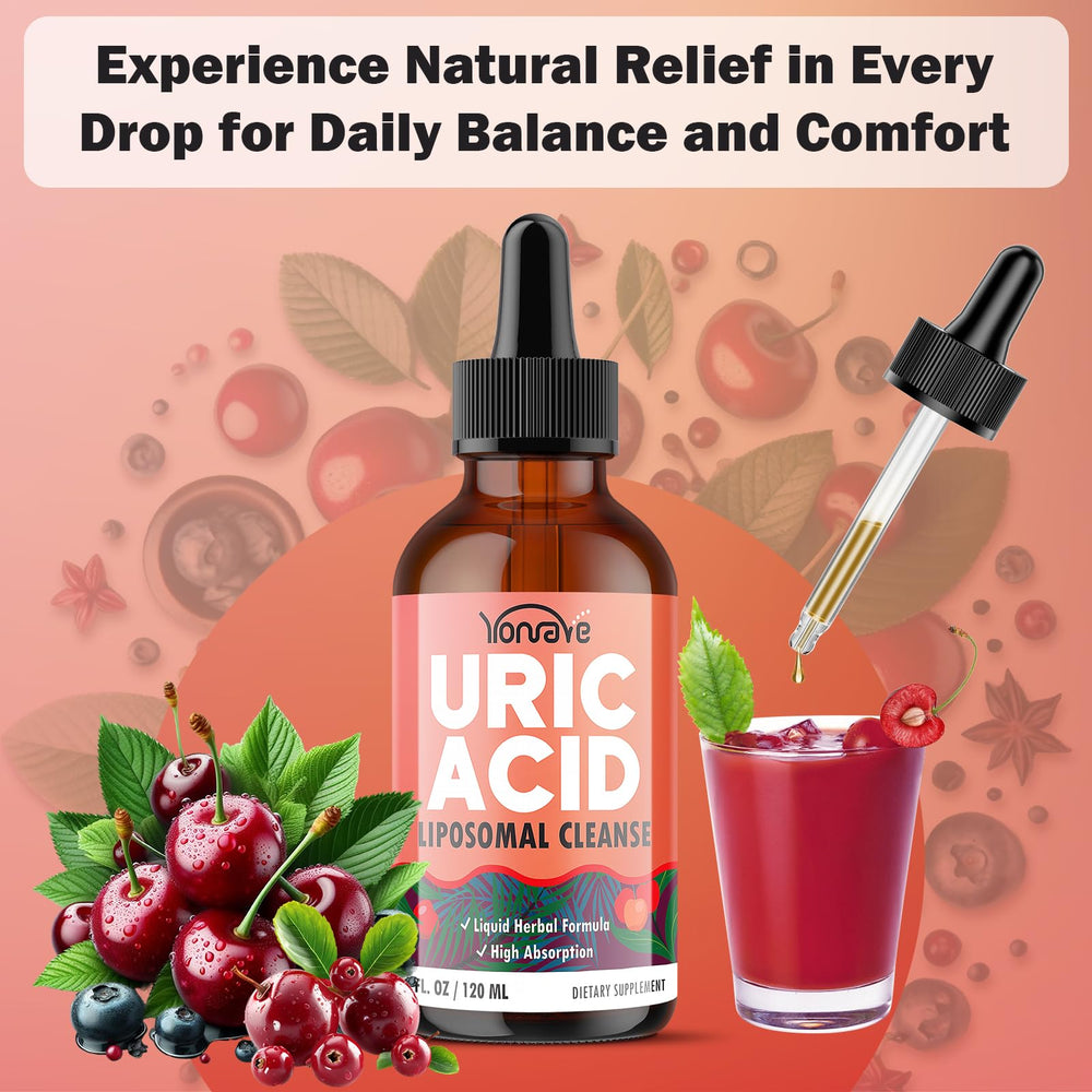 Yonrave tart cherry celery seed boswellia ingredients close-up for natural balance.