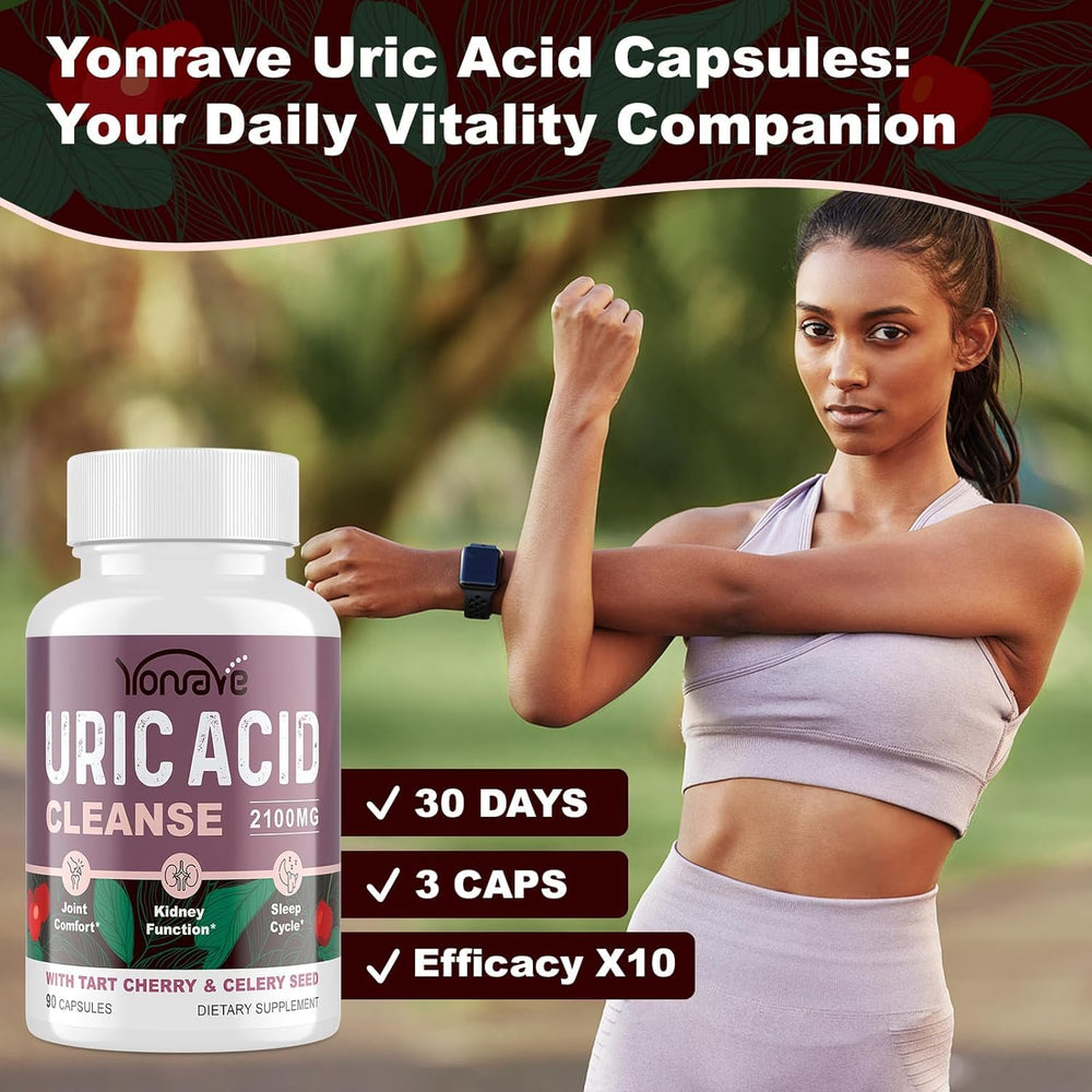 Vegan-friendly Yonrave Uric Acid formula packaging