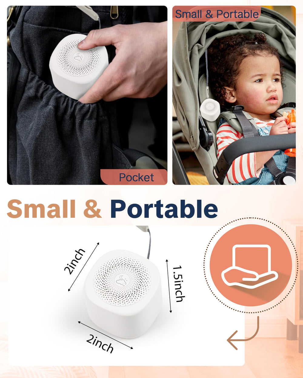 YONSEN Diseño compacto y portátil para bebés y adultos.