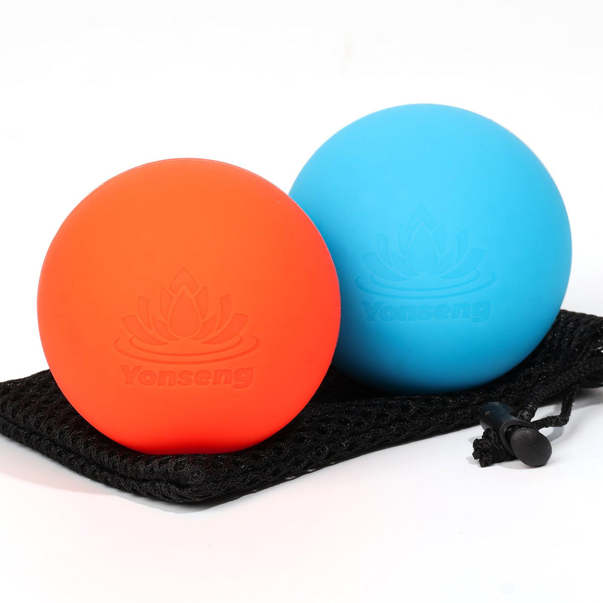 Yonseng physical yoga balls massage blue for deep tissue relief and trigger point therapy.