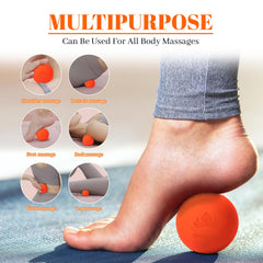 Yonseng physical yoga balls massage orange for muscle soreness relief after workouts.