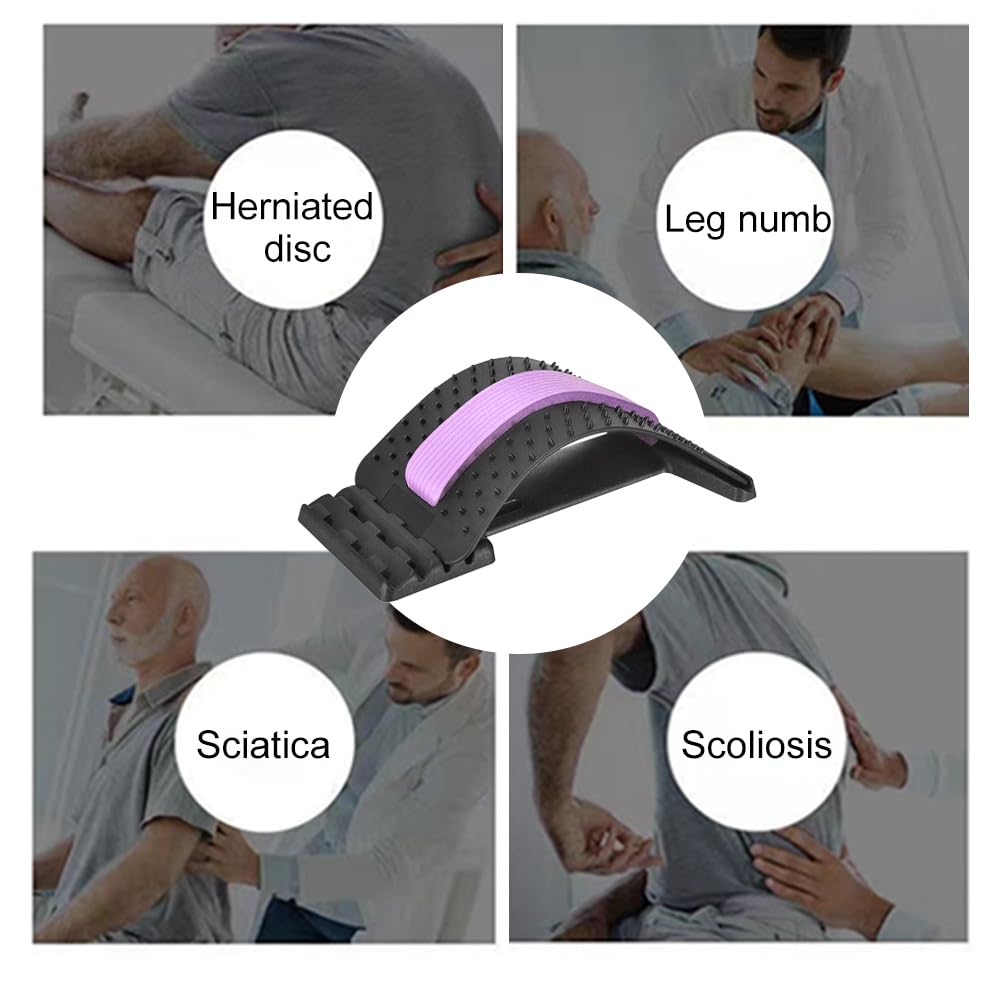 YooYuan Back Stretcher with 4-level adjustment for customizable back stretch.