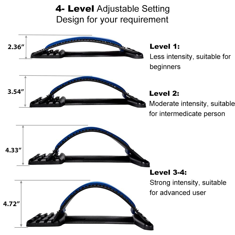 YooYuan Back Stretcher with ABS frame and NBR foam cushioning for comfort.