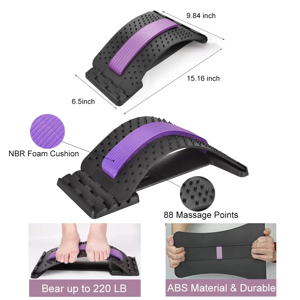 YooYuan Back Stretcher portable design for use at home gym or on the go.