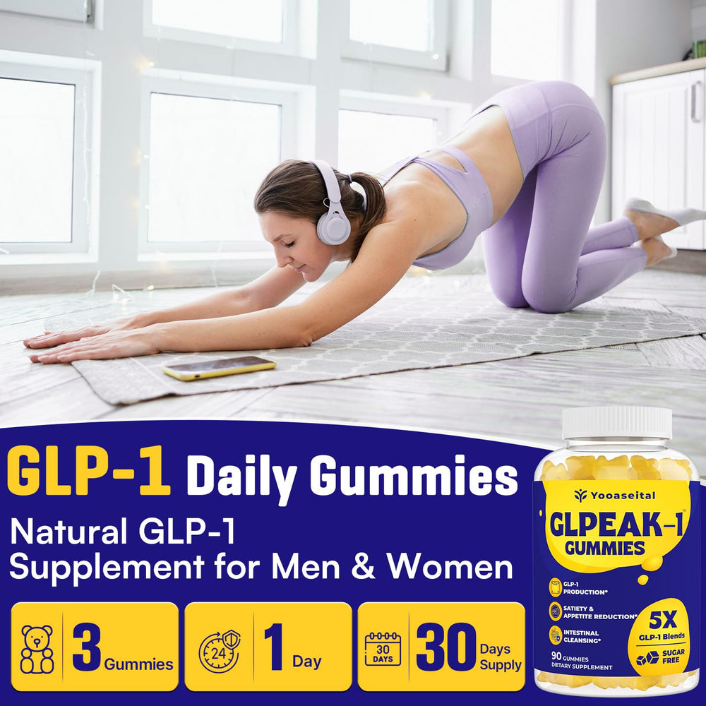 Yooaseital daily dose three gummies line shows simple routine