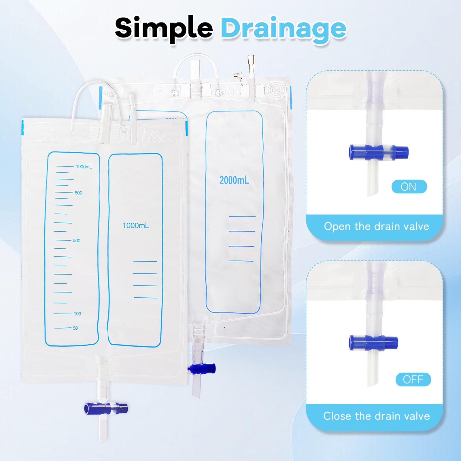 YOOGUSTO drainage tube 1.2m for flexible placement
