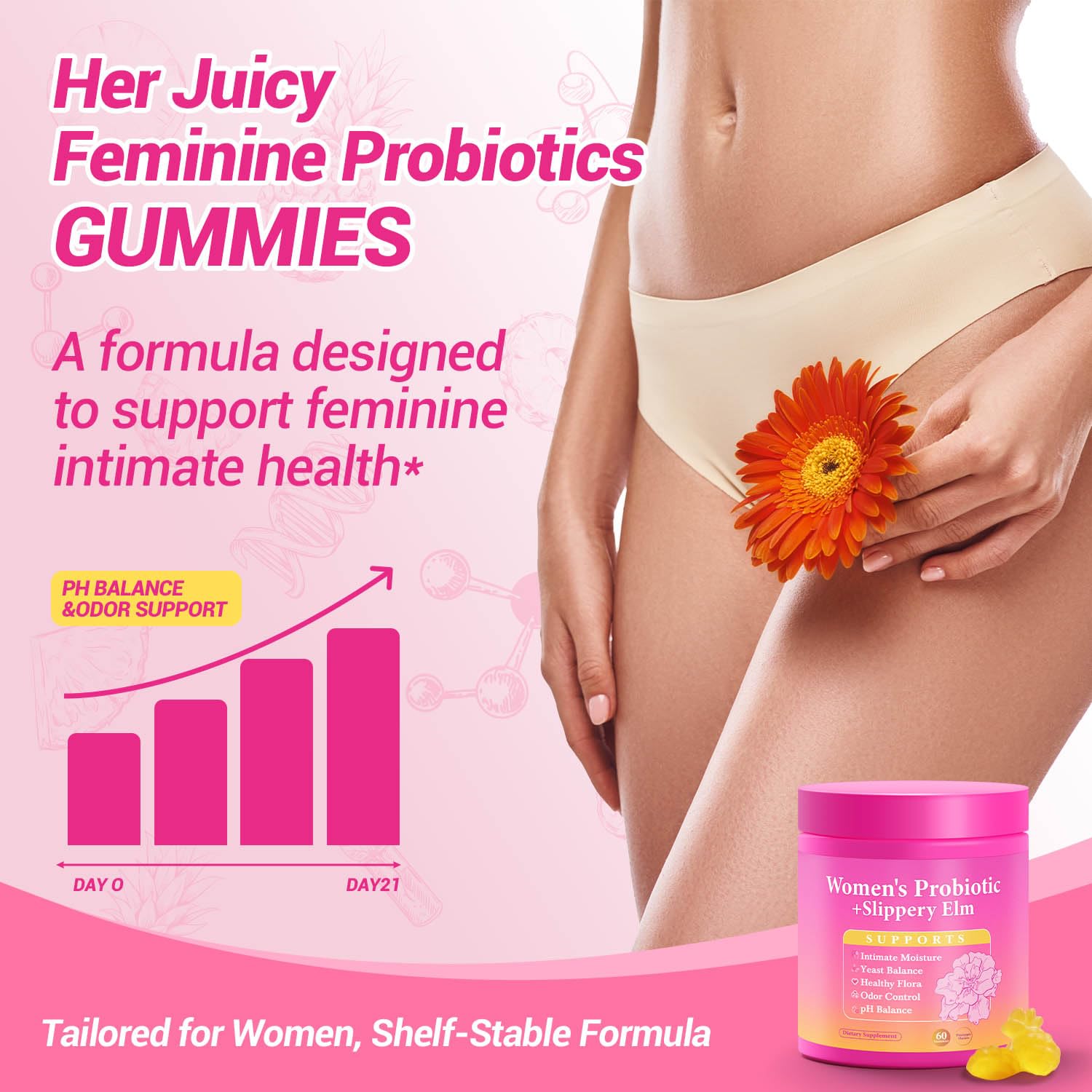 Yooloks pH balance illustration suggests harmony and freshness throughout the day.