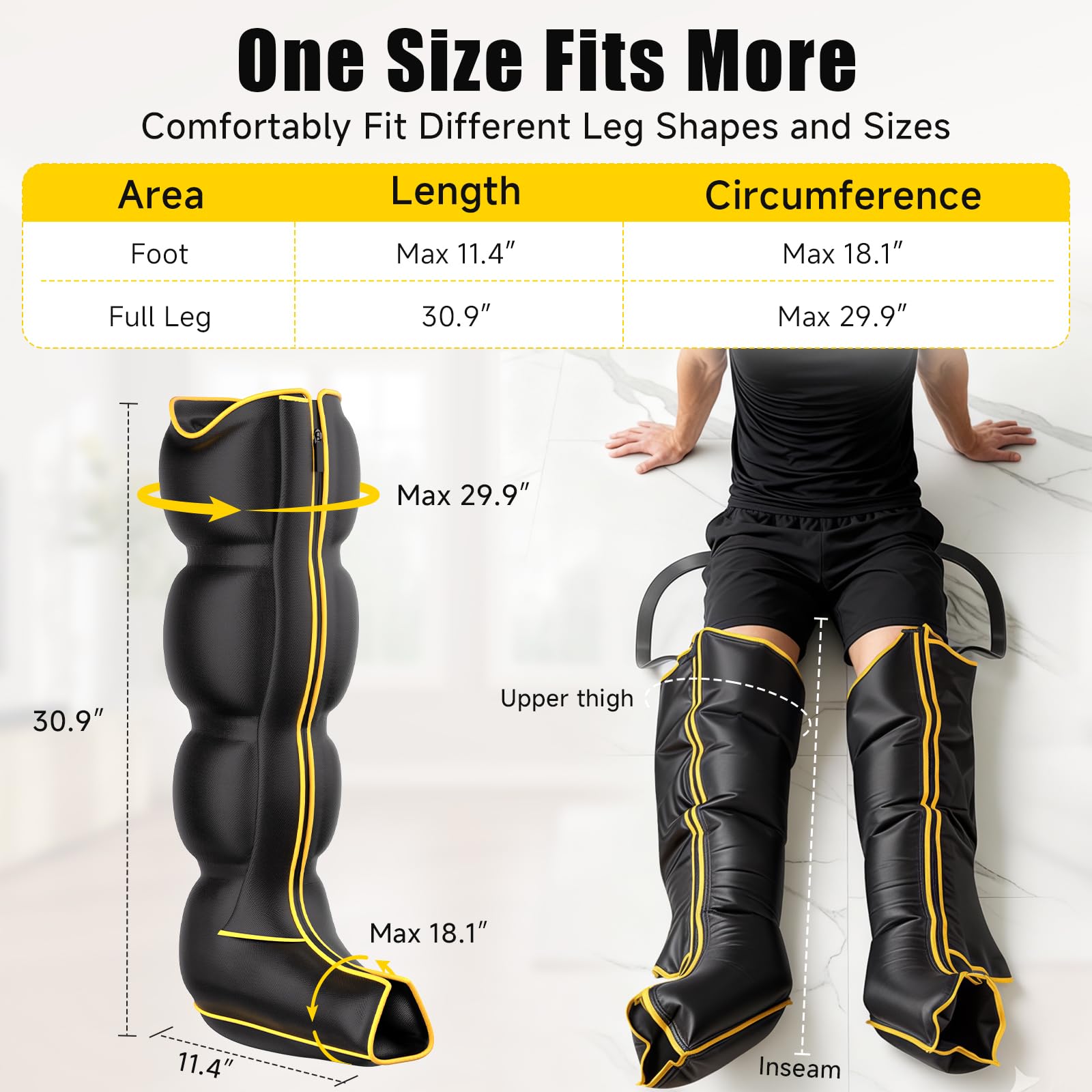 Yopast leg massager thigh focus supports full-leg recovery