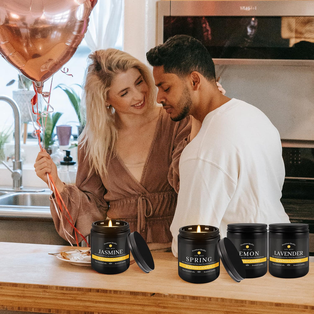 YOROXRG 9Pack bergamot candle adds bright mood to rooms.
