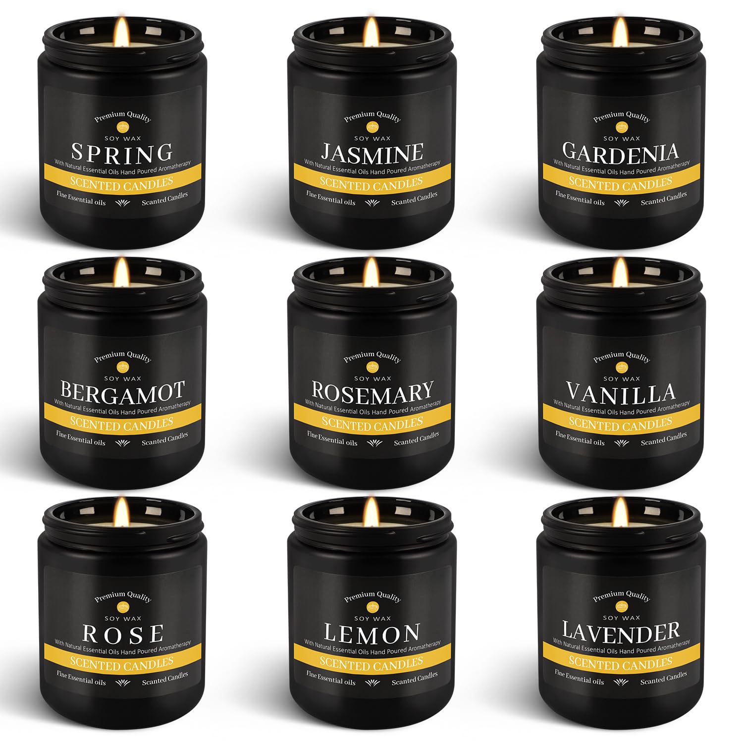 YOROXRG 9Pack mint candle for refreshing living spaces.