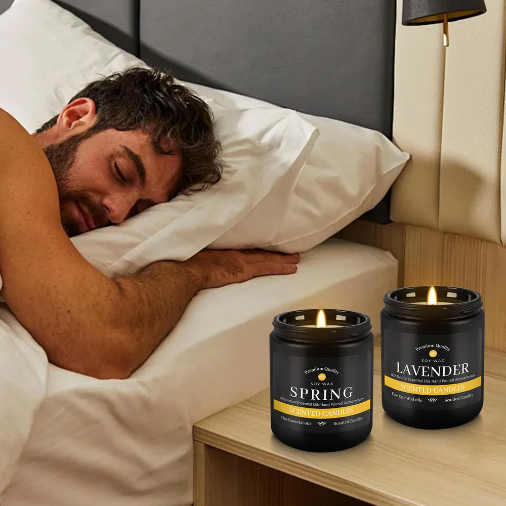 YOROXRG 9Pack rosemary candle supports focused, calming vibes.