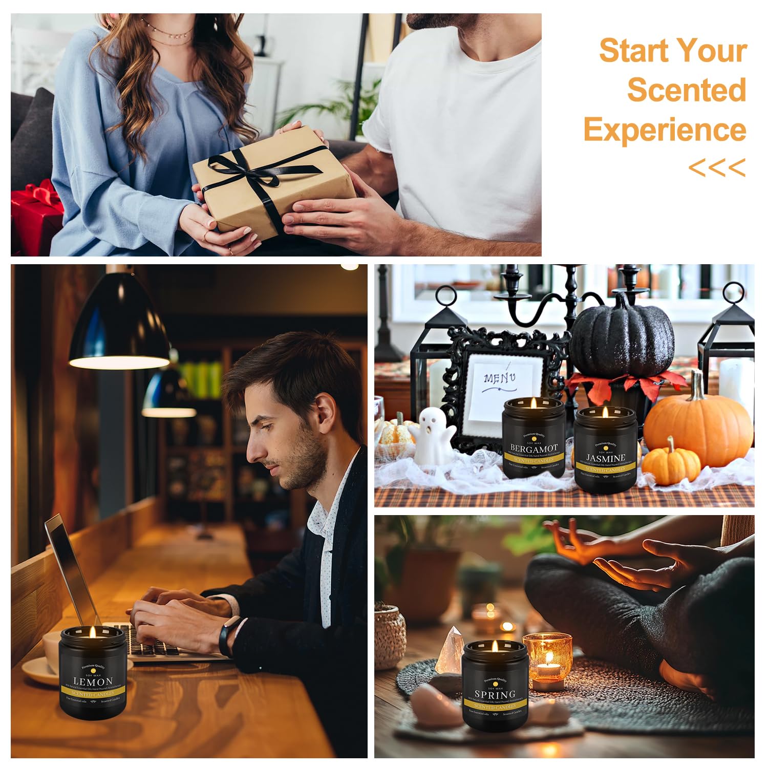 YOROXRG 9Pack vanilla candle offers warm, inviting atmosphere.