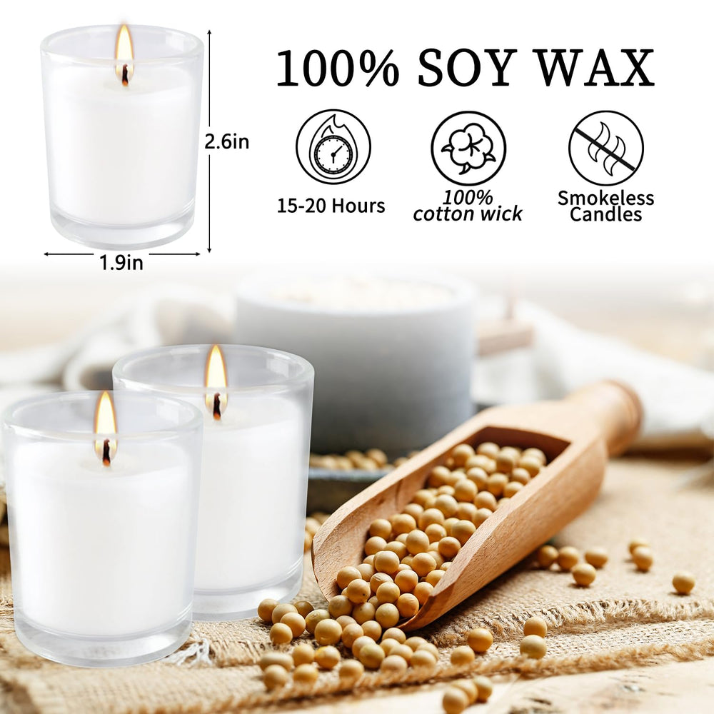 YOROXRG home decor glass votives for elegant lighting