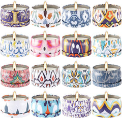 YOROXRG scented soy wax travel tin candle set for cozy gifting and home fragrance.