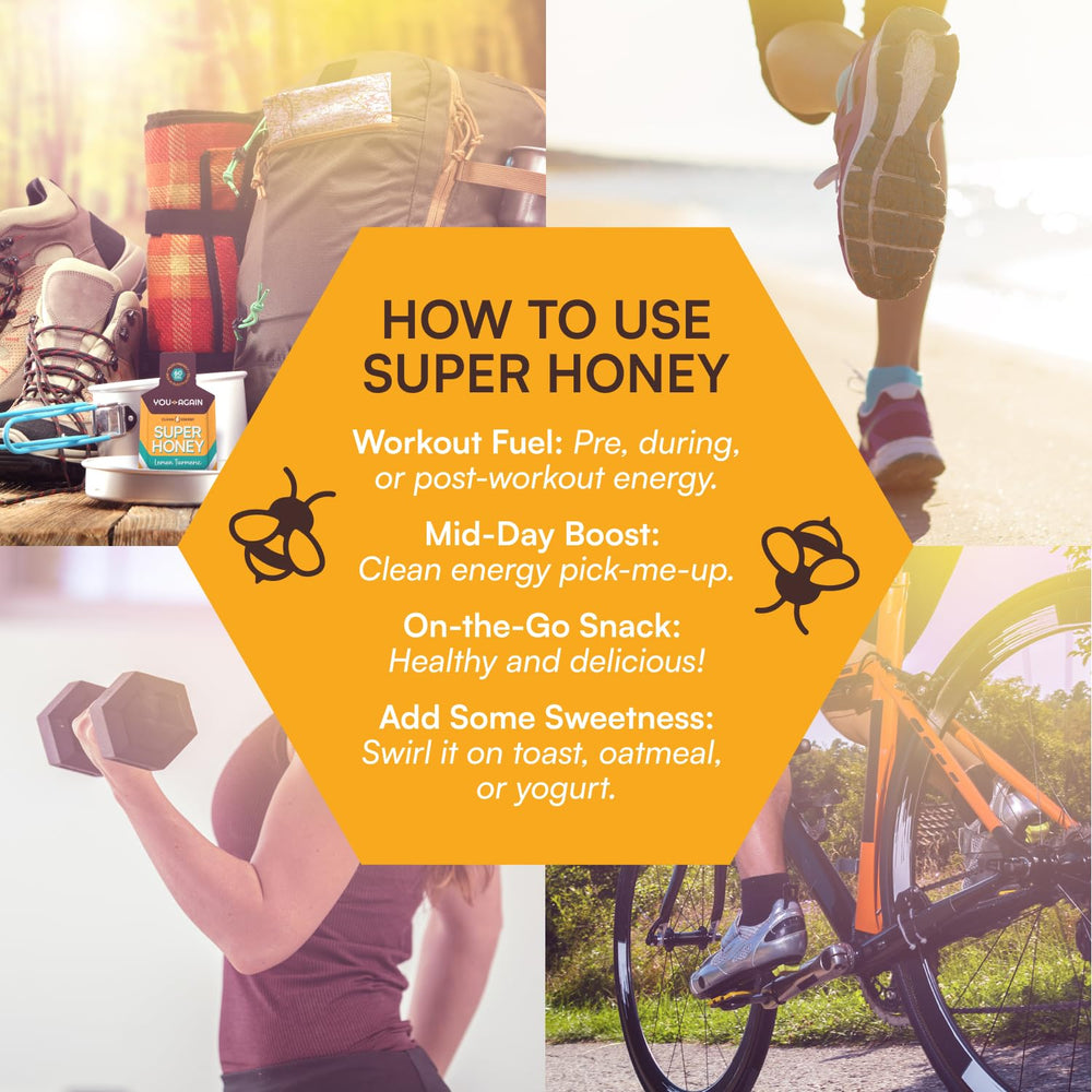 You Again Super Honey honey-salt flavor supports mid-workout fueling.