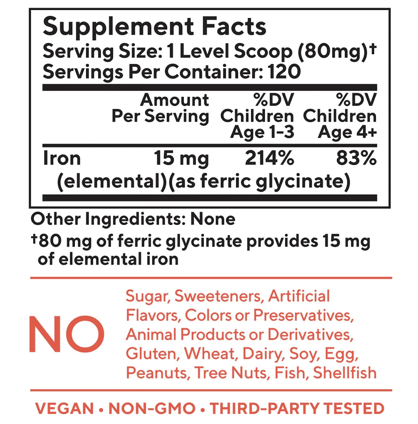 You+yours tasteless iron kids bottle pour shows easy dosing