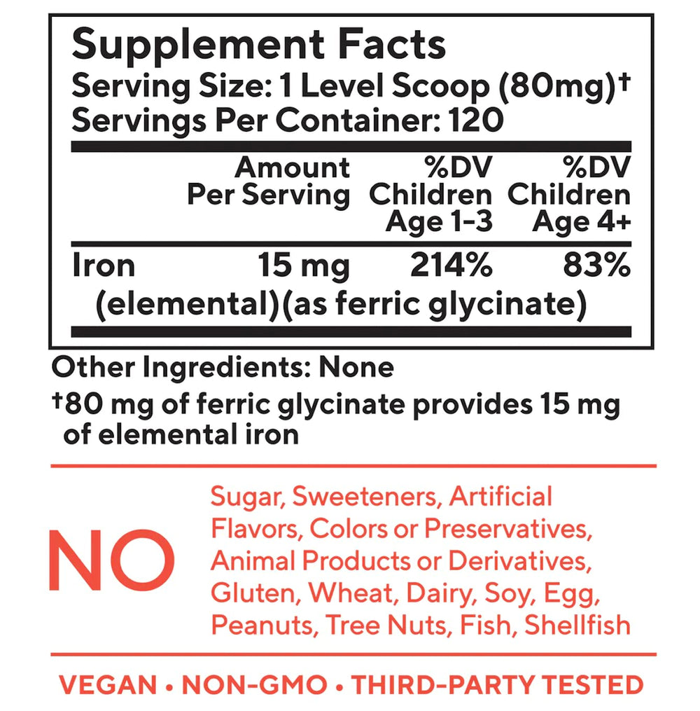 You+yours tasteless iron kids bottle pour shows easy dosing