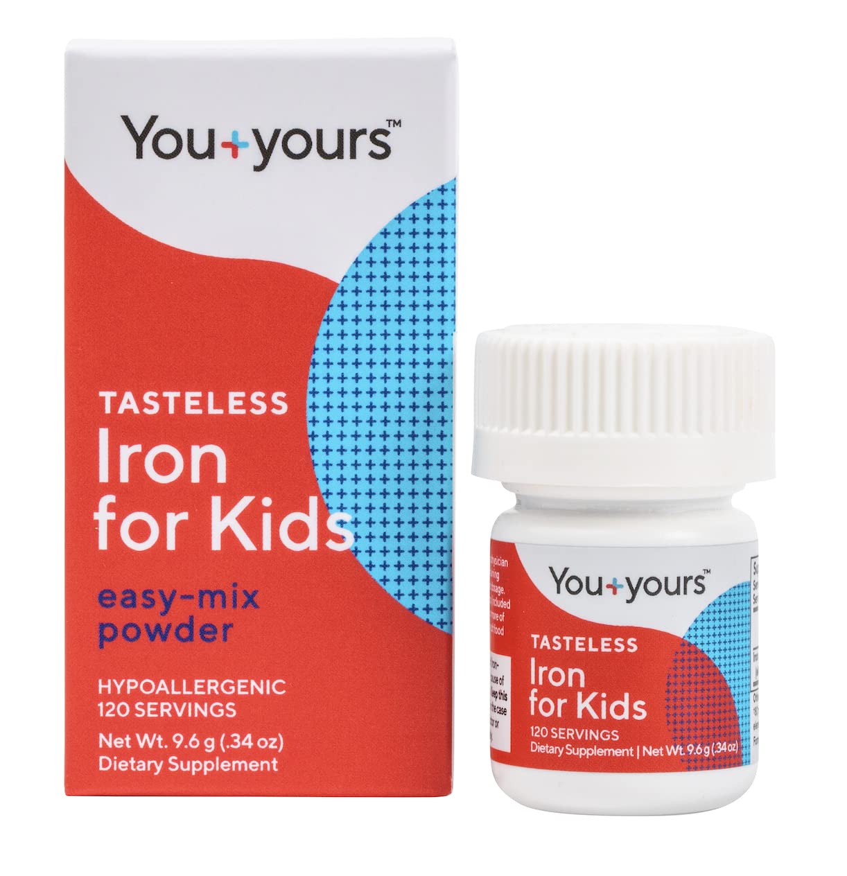You+yours tasteless iron kids bottle: pure flavorless formula ready to mix into drinks
