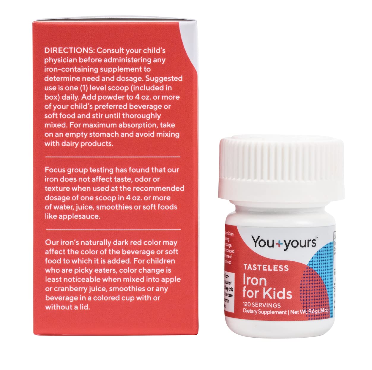 You+yours tasteless iron measuring spoon helps accurate dosing