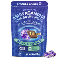 YouChews Ashwagandha KSM-66 chews front label highlighting premium extract