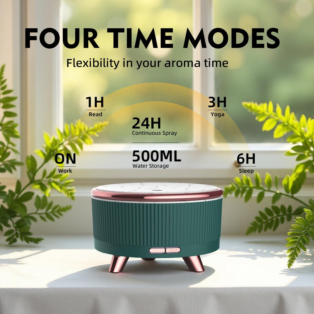 YOUENKITY 7-color night light diffuser displaying ambient mood lighting.