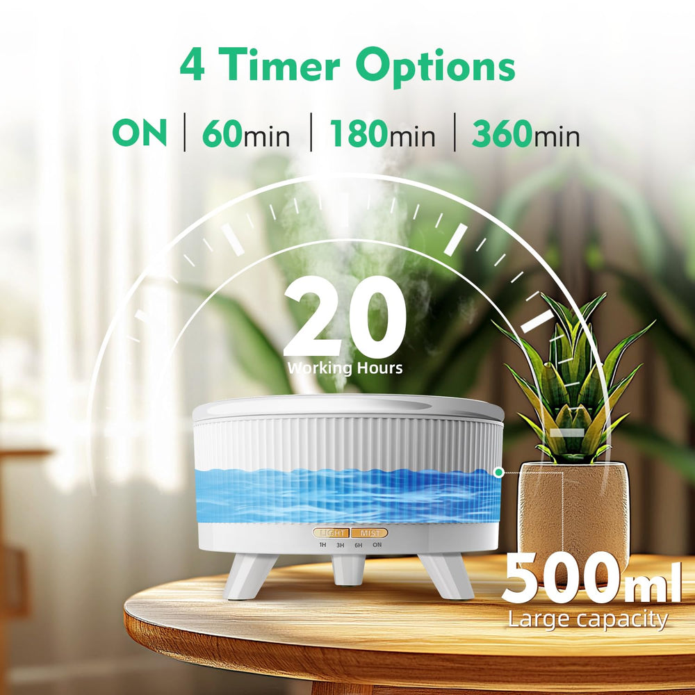YOUENKITY diffuser in bedroom scene showcasing calm ambiance.