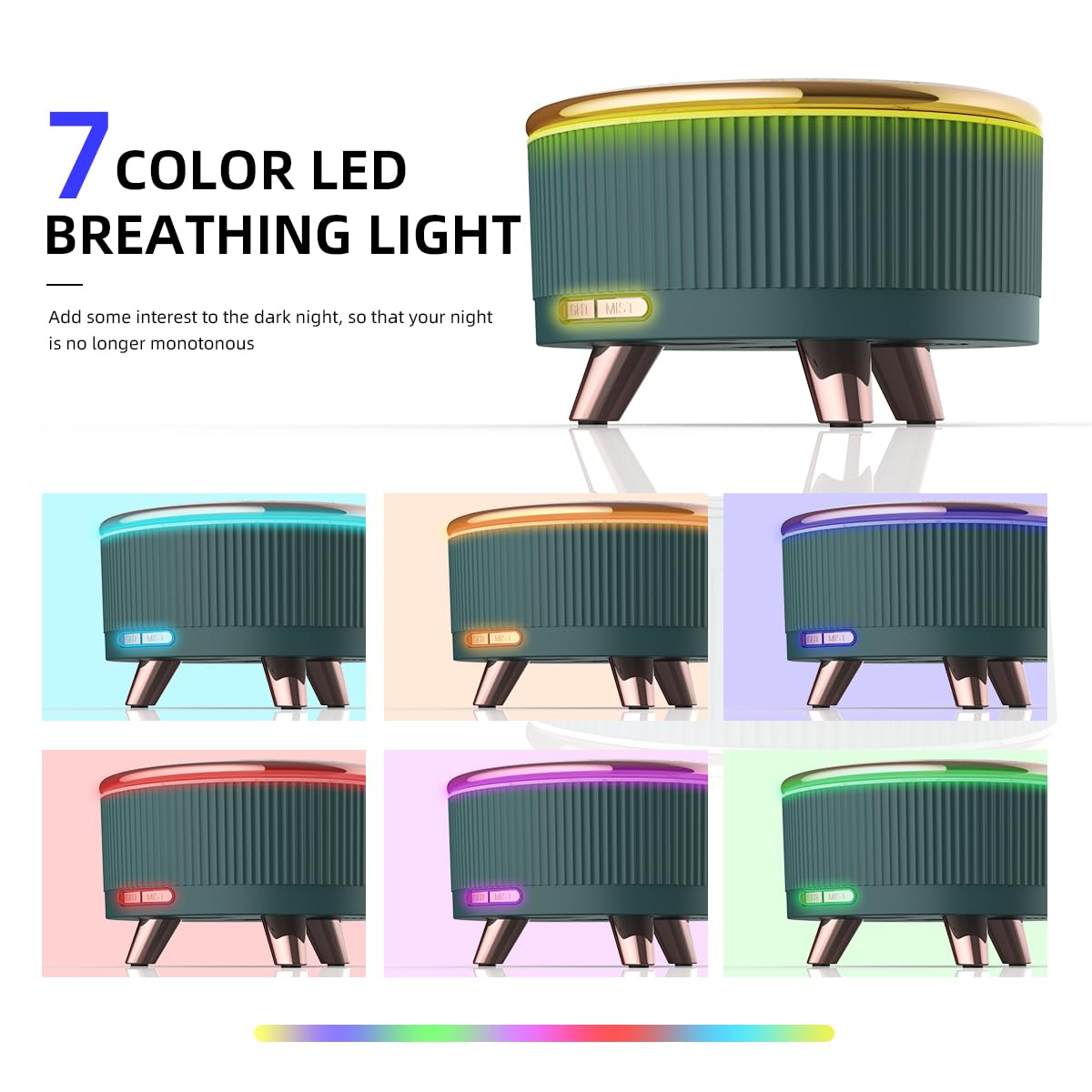YOUENKITY diffuser in a bedroom setup for peaceful relaxation.
