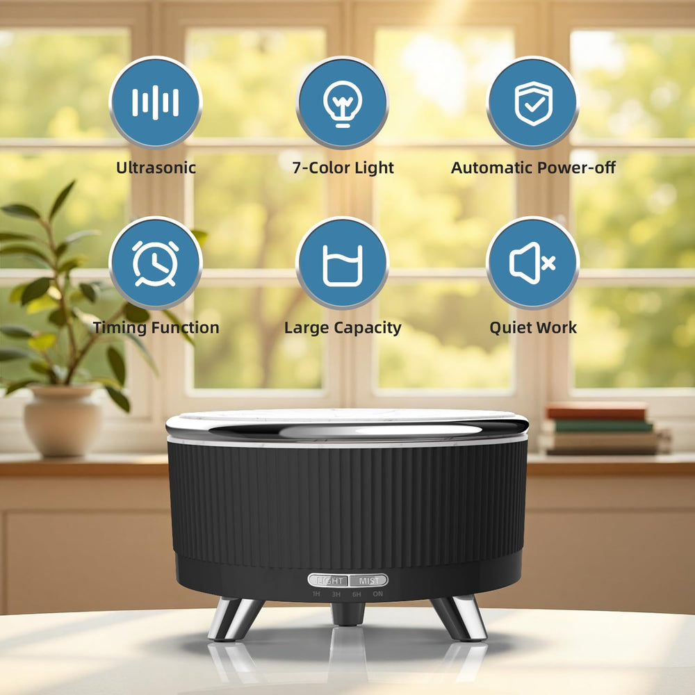 YOUENKITY diffuser remote-control for easy mist and light adjustments
