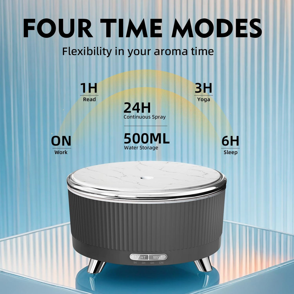 YOUENKITY ultrasonic diffuser operates quietly for concentration and rest