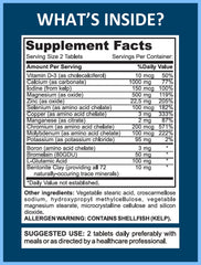 YouFit Mega Minerals label detailing iron free formula and minerals