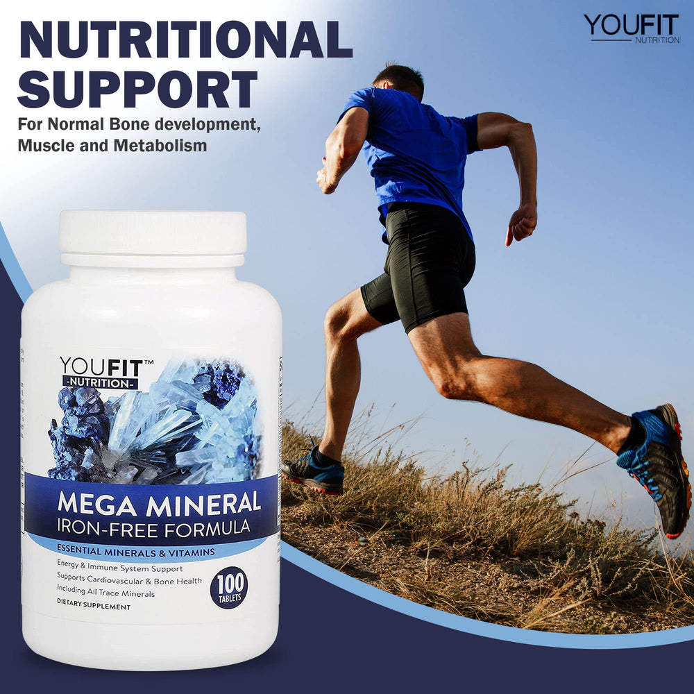 YouFit Mega Minerals packaging box displayed on shelf