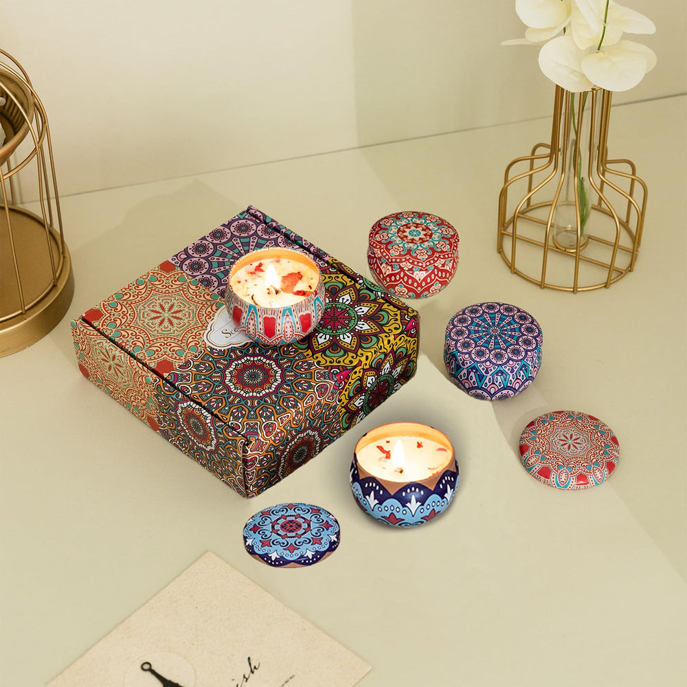YouLain travel tin candle compact for hotel stays