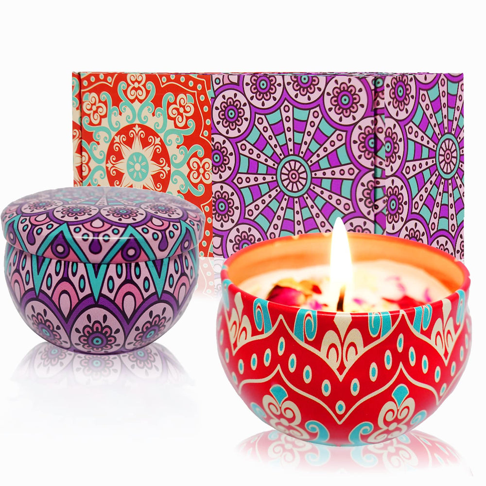 YouLain Scented Candles Gift Set Box enhances home ambience.