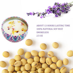 YouLain Lavender Tin Candle promotes restful evenings and spa vibes.