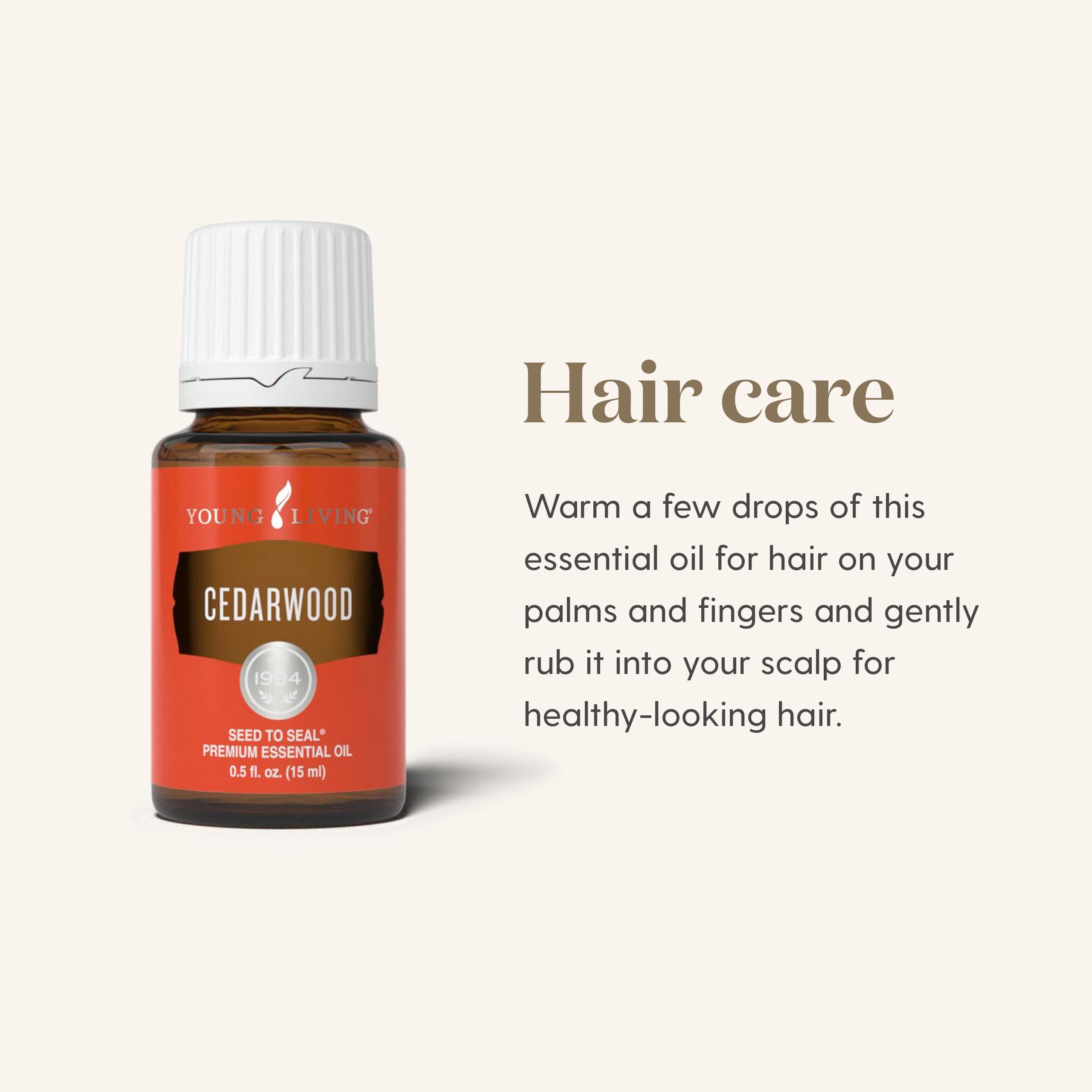 Young Living Cedarwood oil for DIY blends and personal self-care rituals.