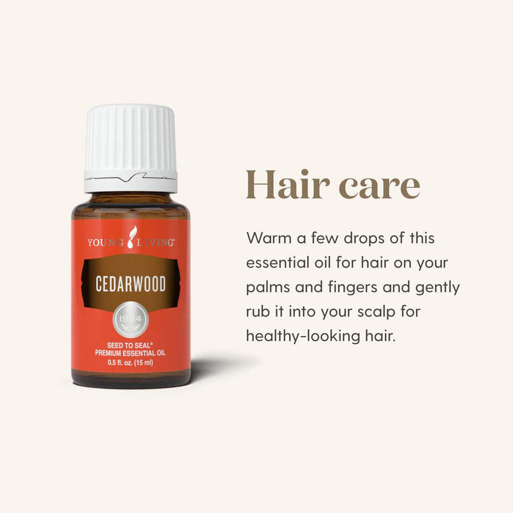 Young Living Cedarwood oil for DIY blends and personal self-care rituals.