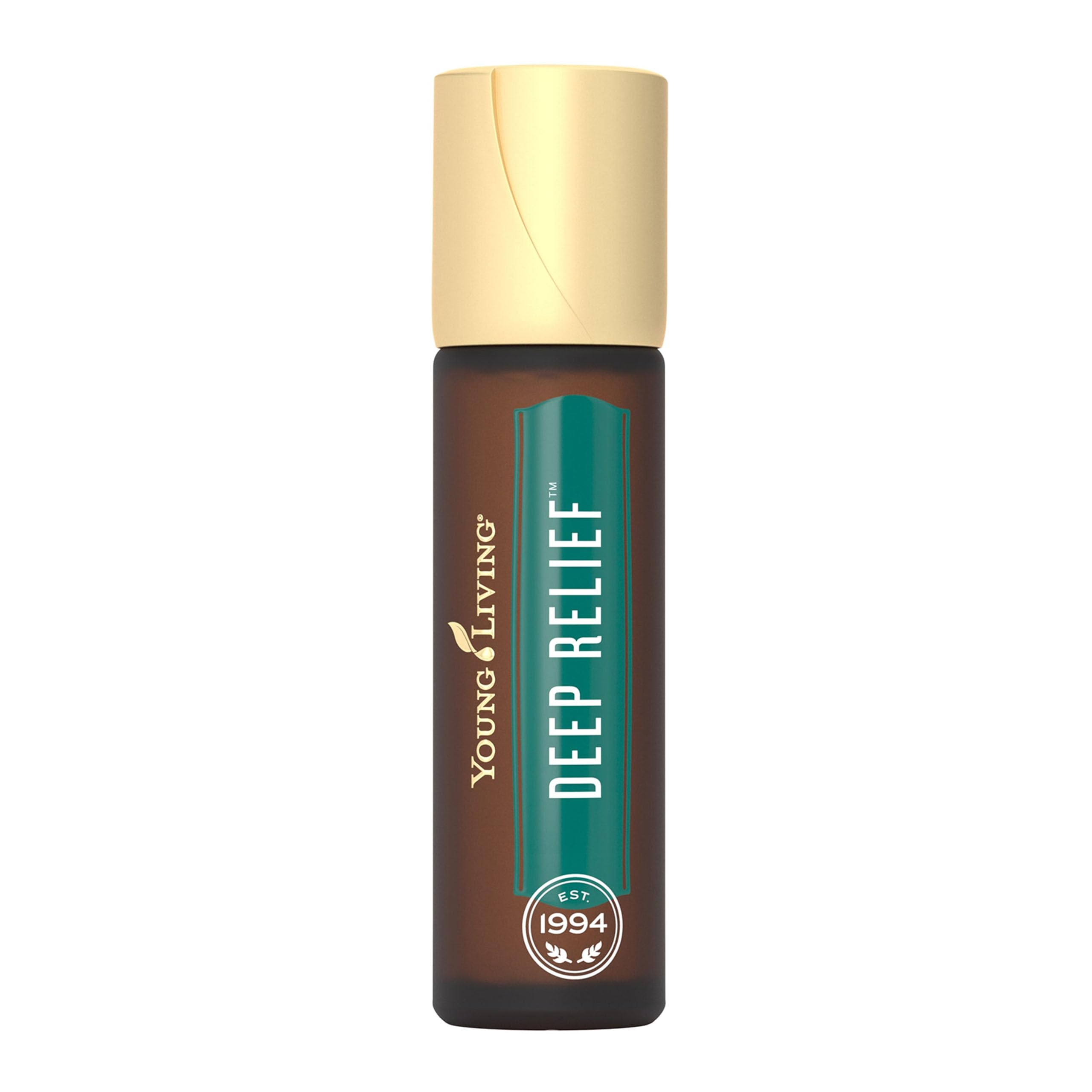 Young Living Deep Relief roll-on bottle for on-the-go relief