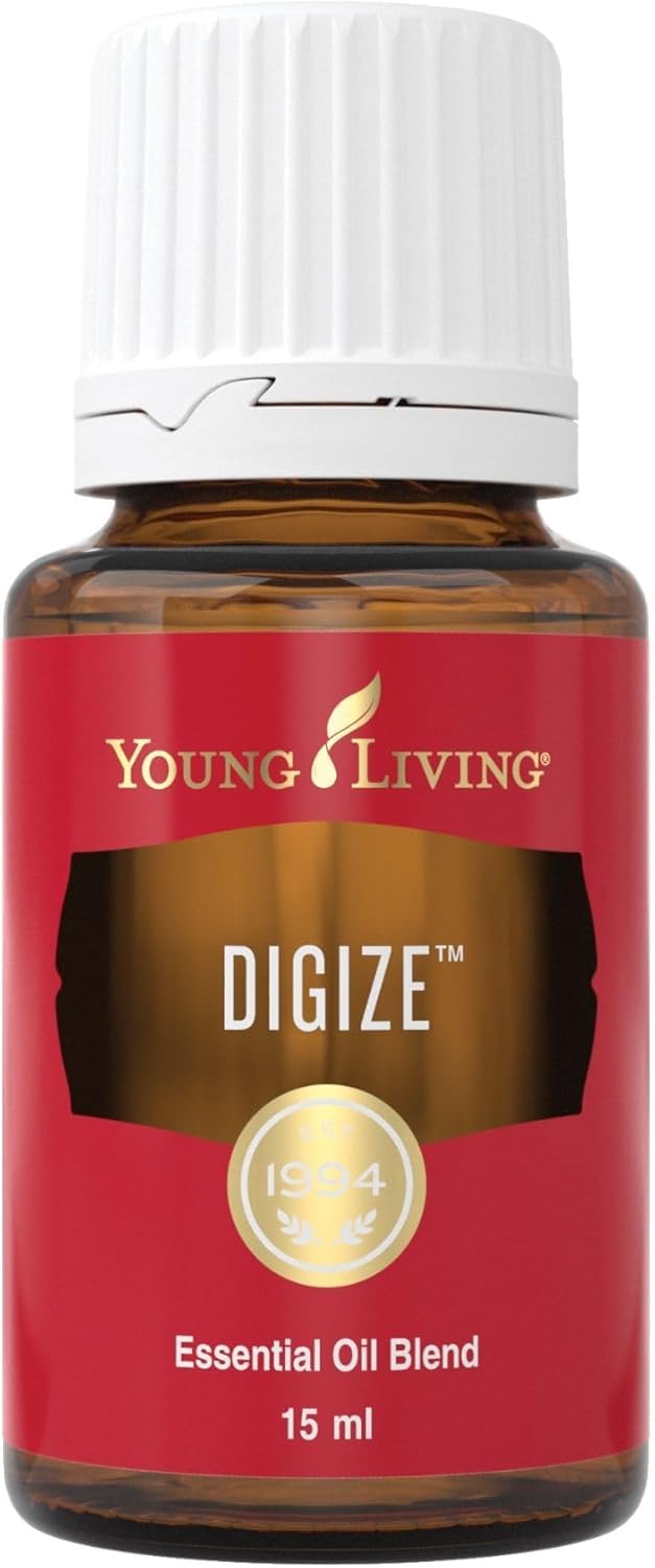 Young Living DiGize 15ml bottle front view highlighting digestion support option