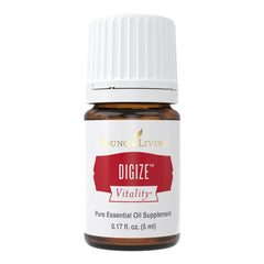 Young Living Digize 5ml bottle front view for digestive balance.