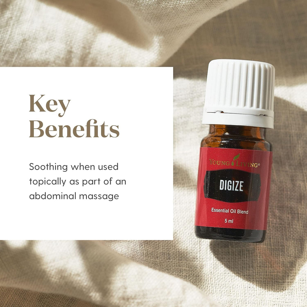 DiGize drops in palm demonstrate convenient digestion support usage