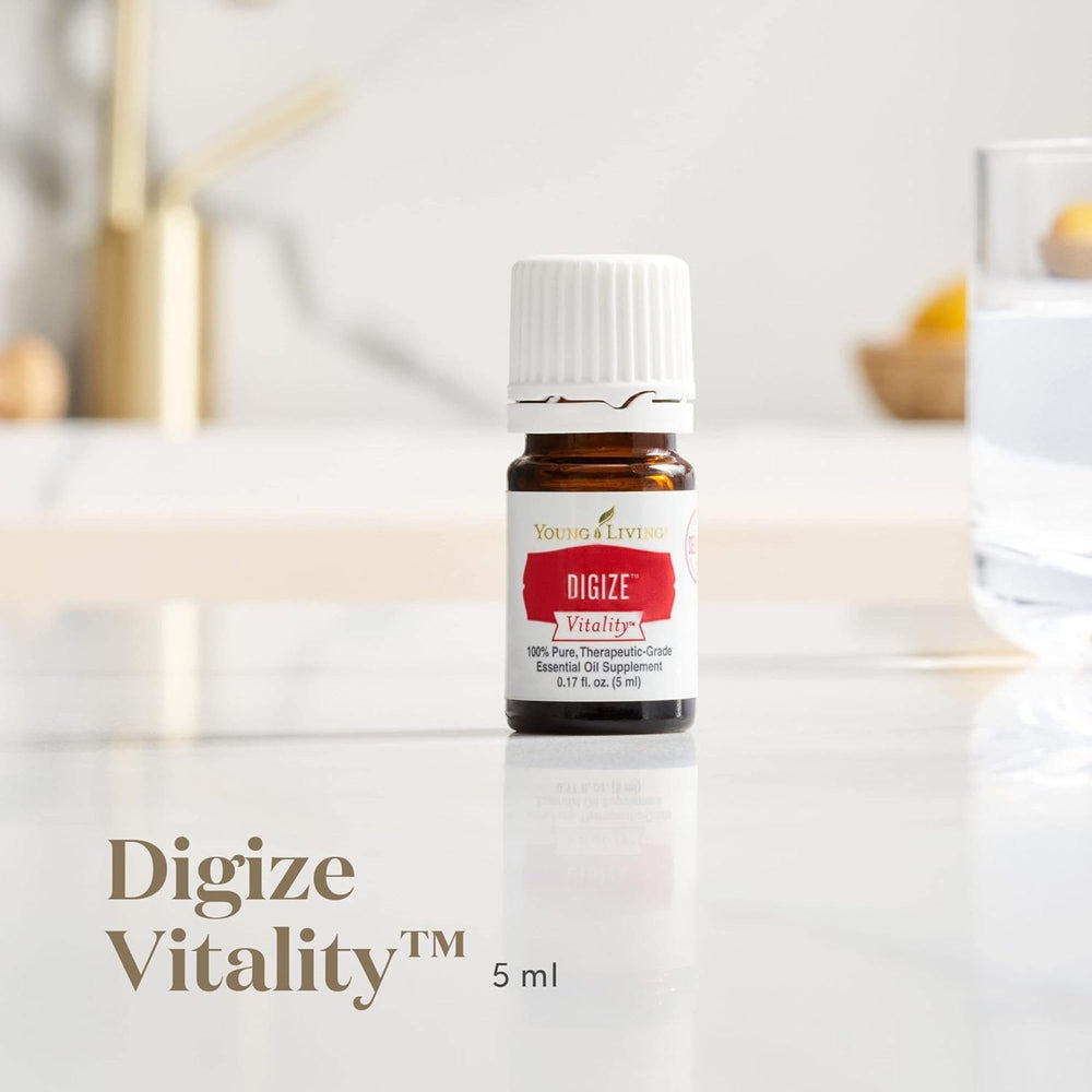 DiGize Vitality drops dispensed from the bottle for quick use