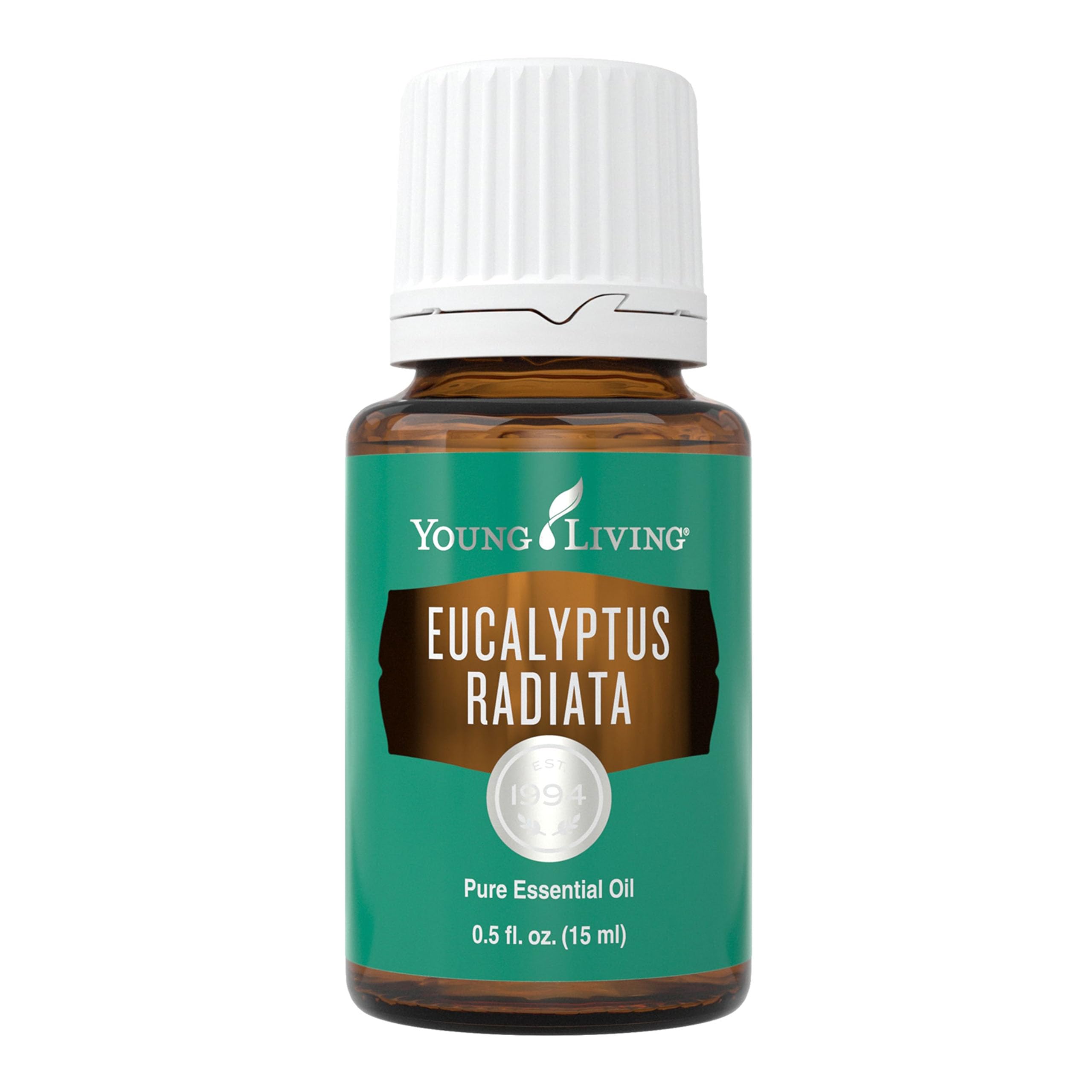 Young Living Eucalyptus Radiata 15ml bottle — vibrant aroma for quick refresh.