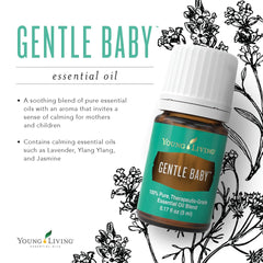 Young Living Gentle Baby diaper rash soothing illustrates gentle daytime care