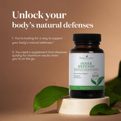 Oregano, thyme, and lemongrass oils in Young Living Inner Defense.