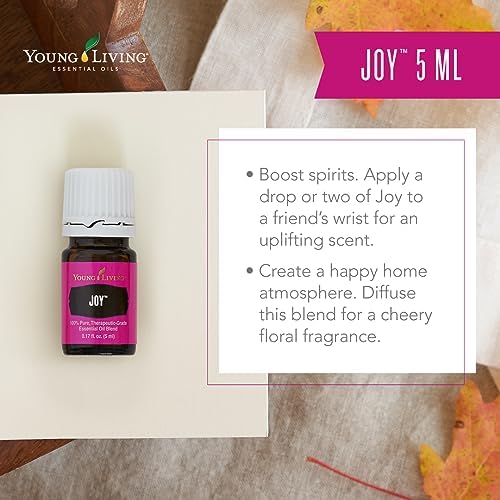 Joy essential oil blend enhances calm moments during yoga or stretching