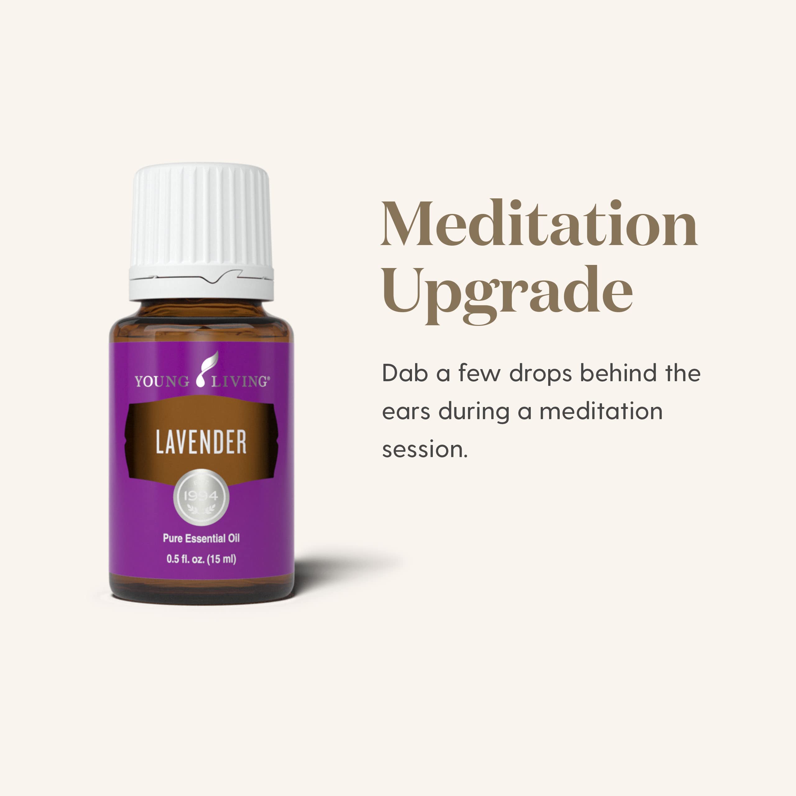 Lavender oil vapors in a warm bath, by Young Living.