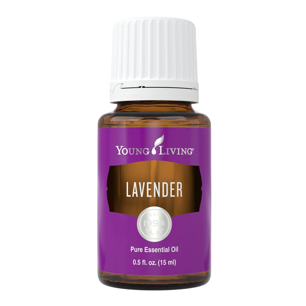 Label shows purity and no additives for Young Living Lavender Oil.
